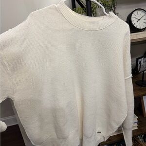 Abercrombie & Fitch Oversized Cream Sweater